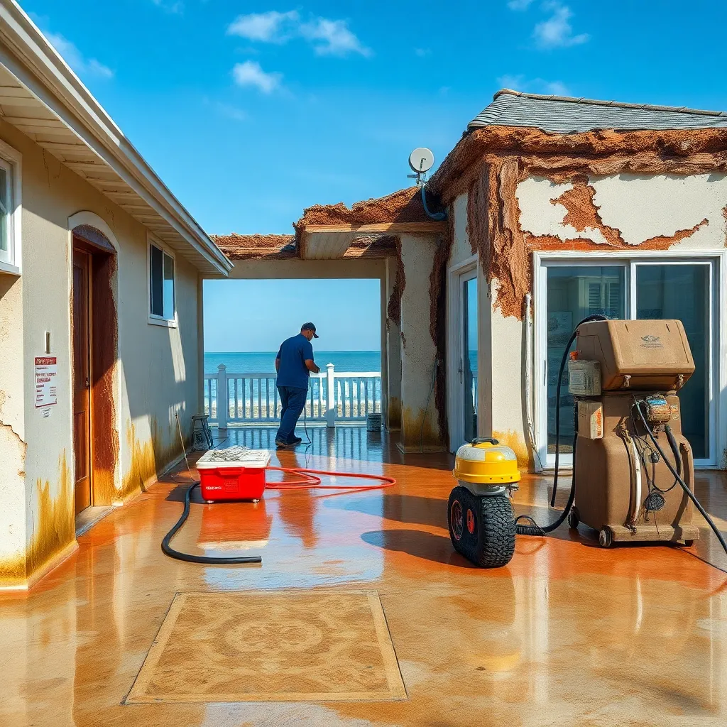 Dealing with Saltwater Flooding After a Hurricane - Professional restoration services image
